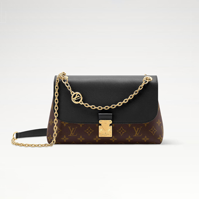 lv louis vuitton madeleine mm monogram coated canvas shoulder bag #m28611